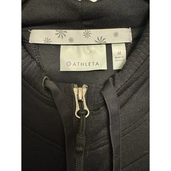Athleta Zippy Jacket Women's Black Athleisure L - Picture 6 of 10